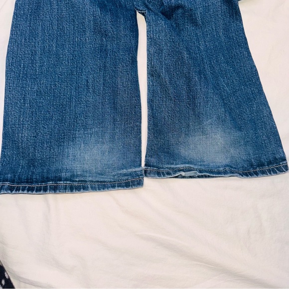 Miss Me Boot Cut Blue Jeans size 33 with Black Details - Picture 9 of 13